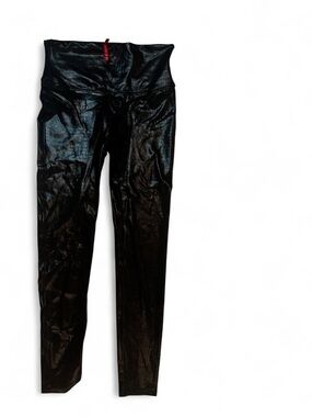 SPANX Shiny High-Waist Black Leggings